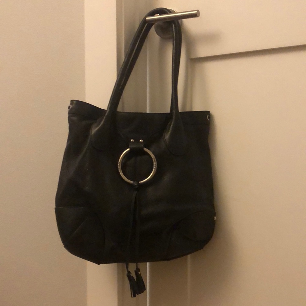 The Sak black shoulder bag.